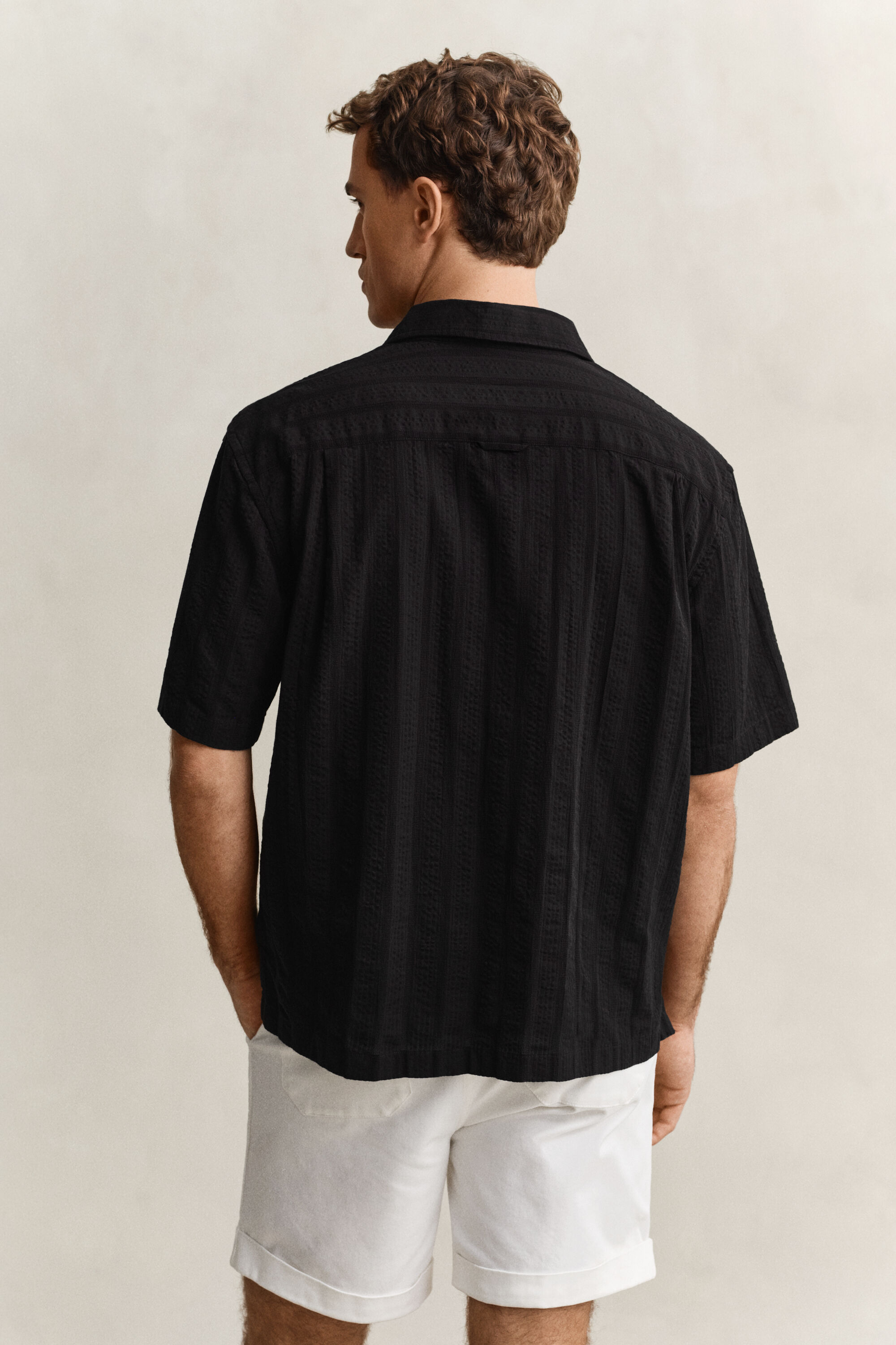 Relaxed Fit Dobby Striped overoverhemd