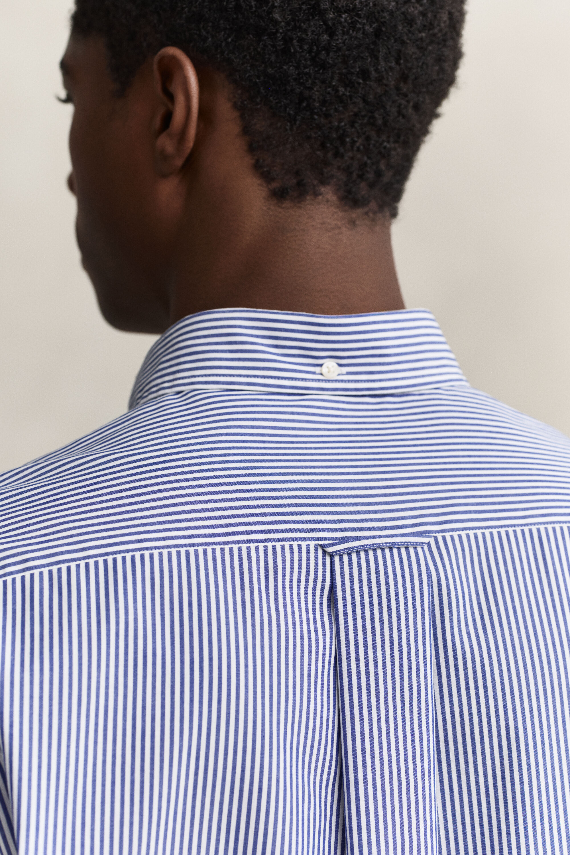 Classic Regular gestreept poplin overhemd