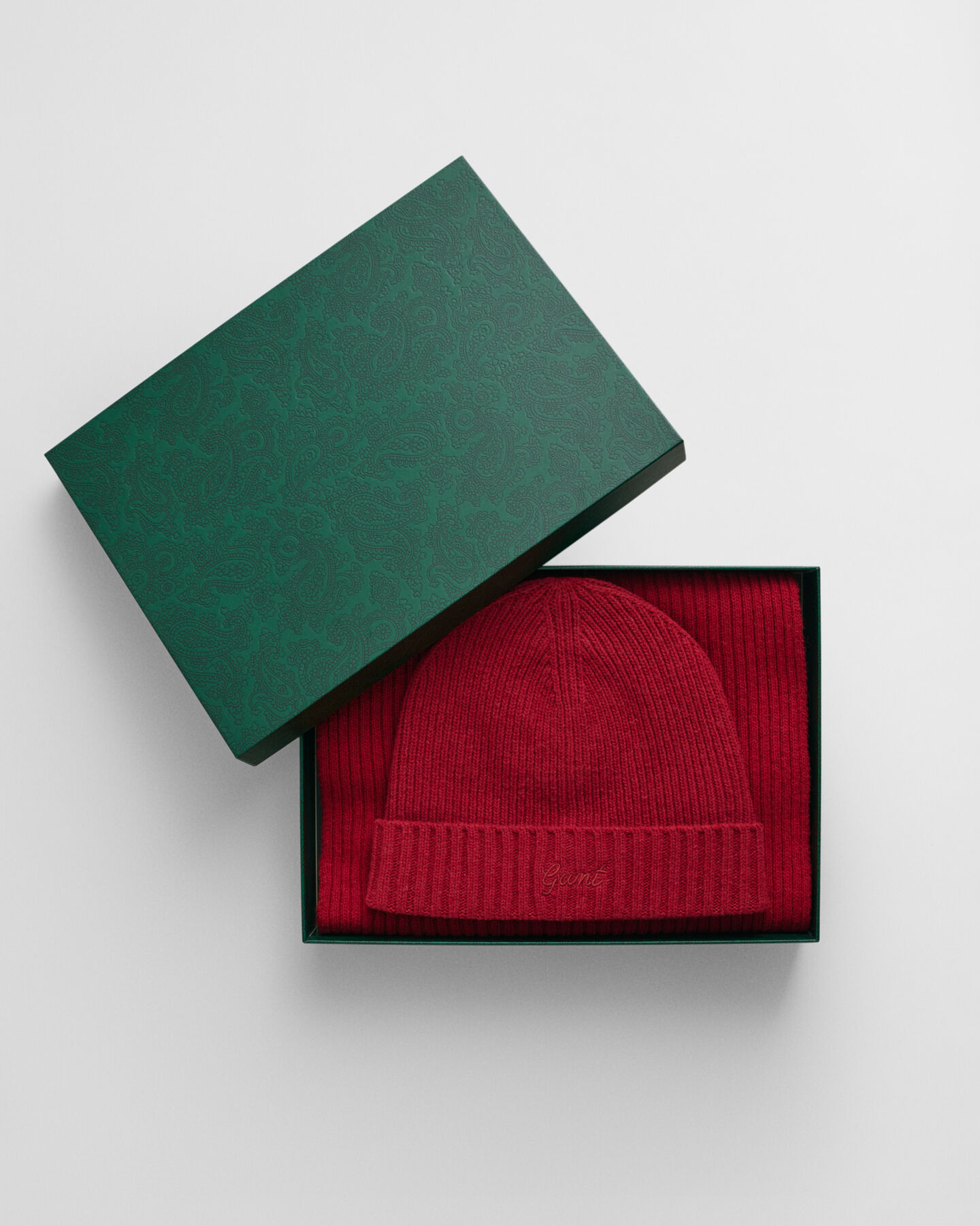 Script Graphic beanie & sjaal in cadeauverpakking