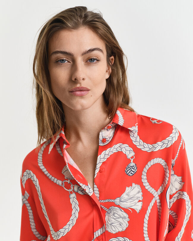 Overhemdjurk met Sailing-print