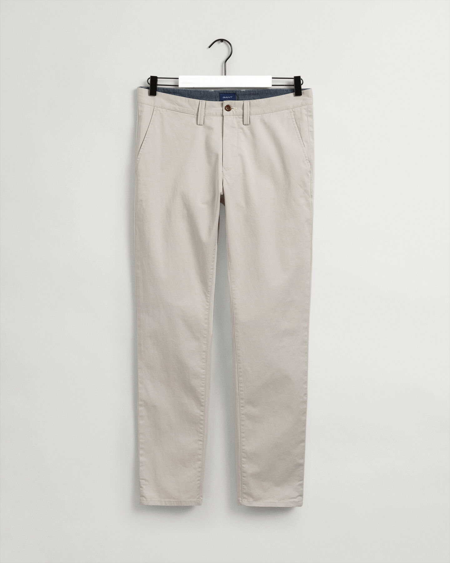 Hallden Slim Fit chino van keperstof