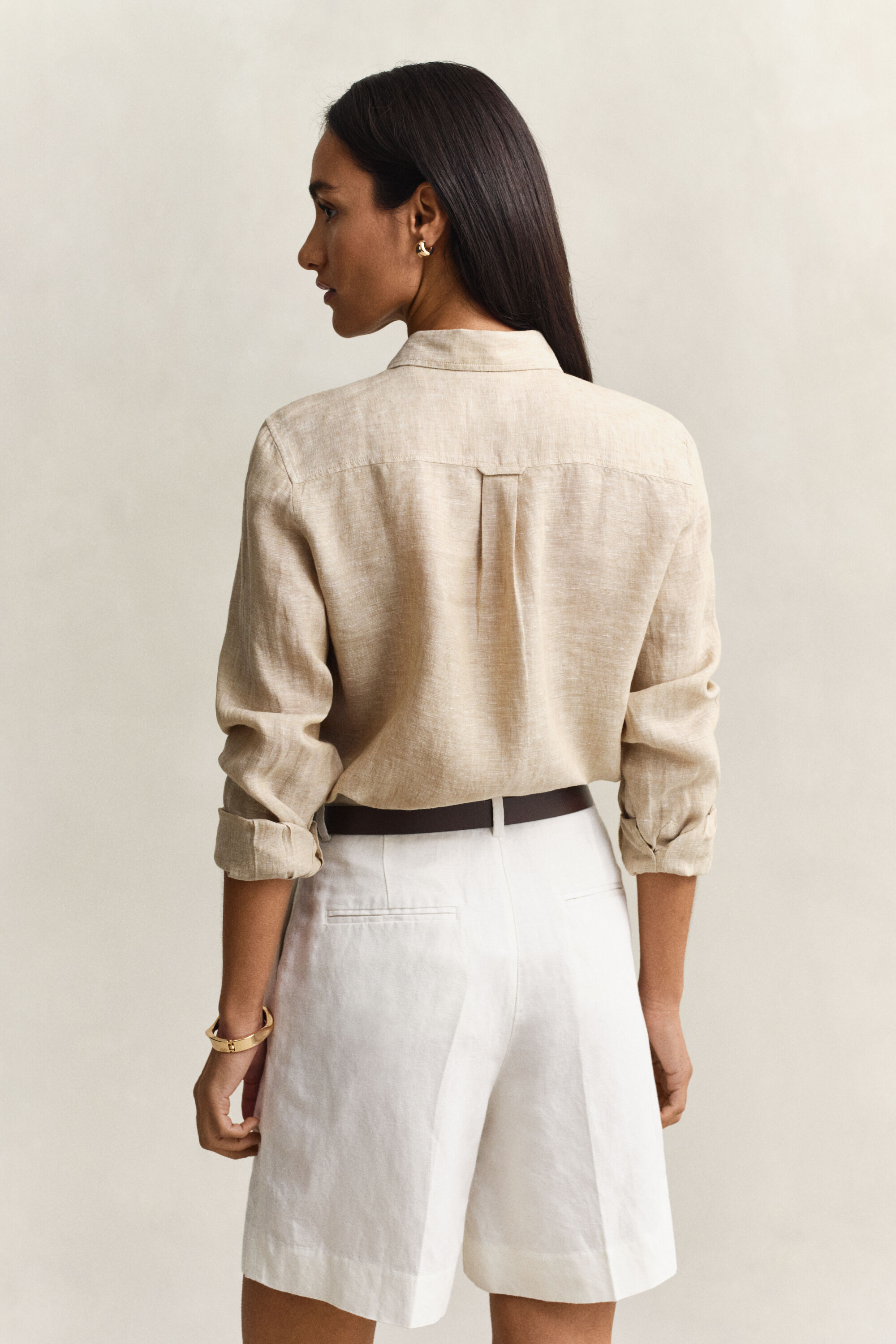 Regular Fit linnen overoverhemd