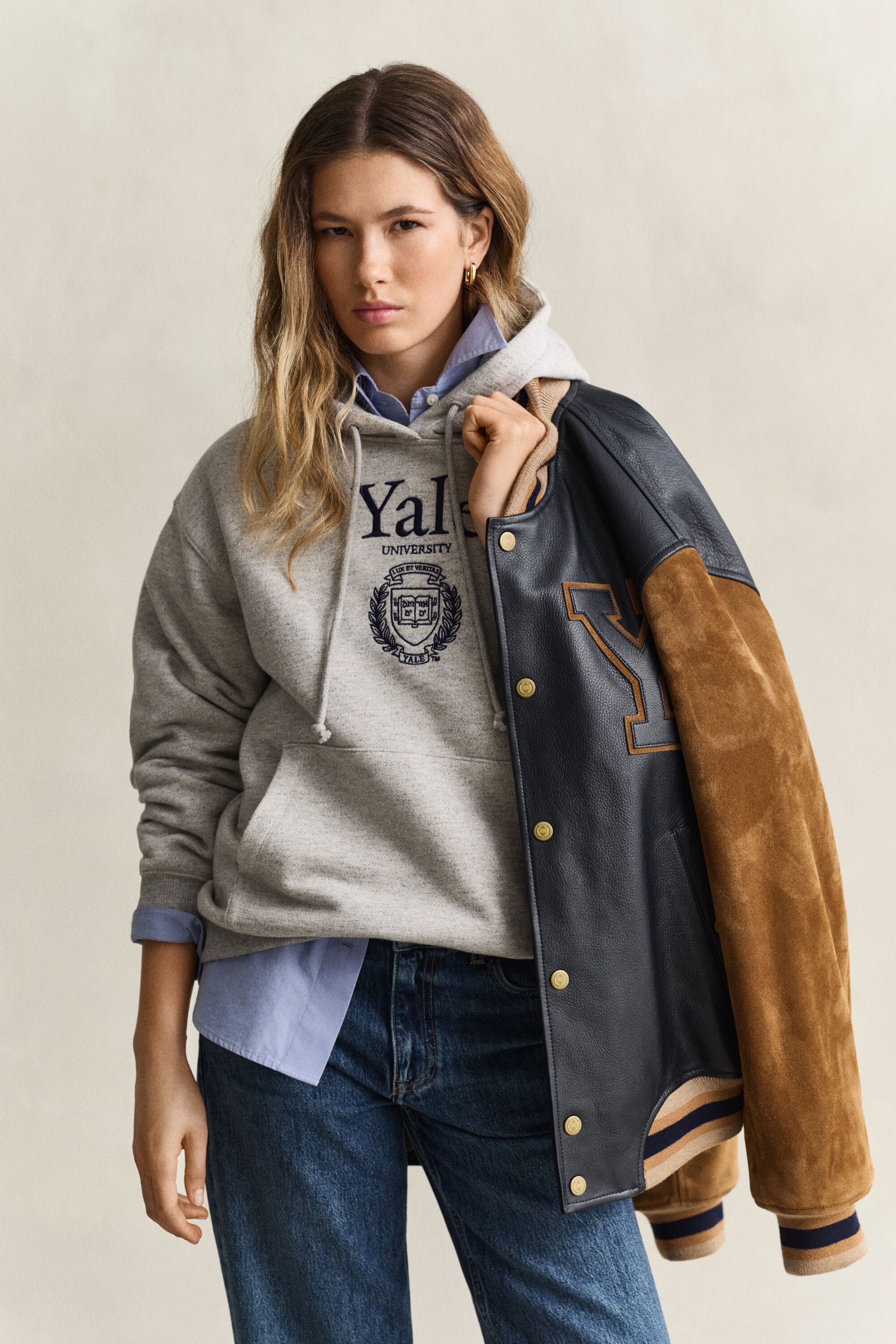 Gant x Yale hoodie met print