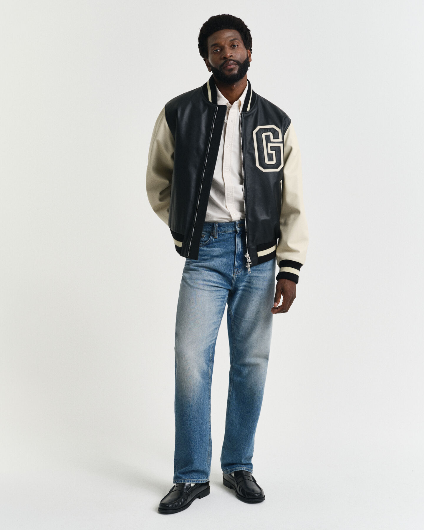 Leren GANT Varsity Jacket