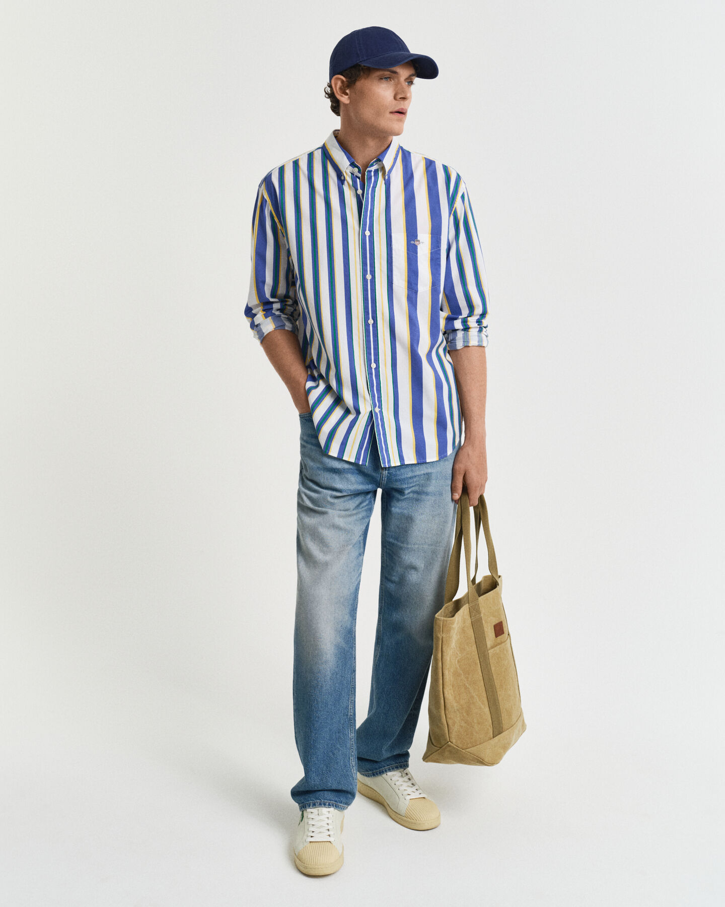 Relaxed Fit overhemd met streepjesprint