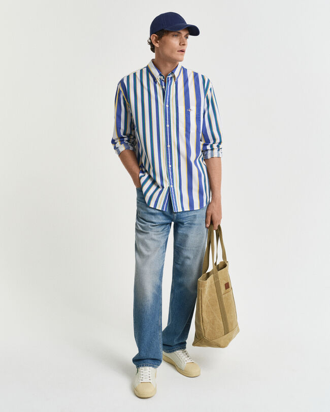 Relaxed Fit overhemd met streepjesprint