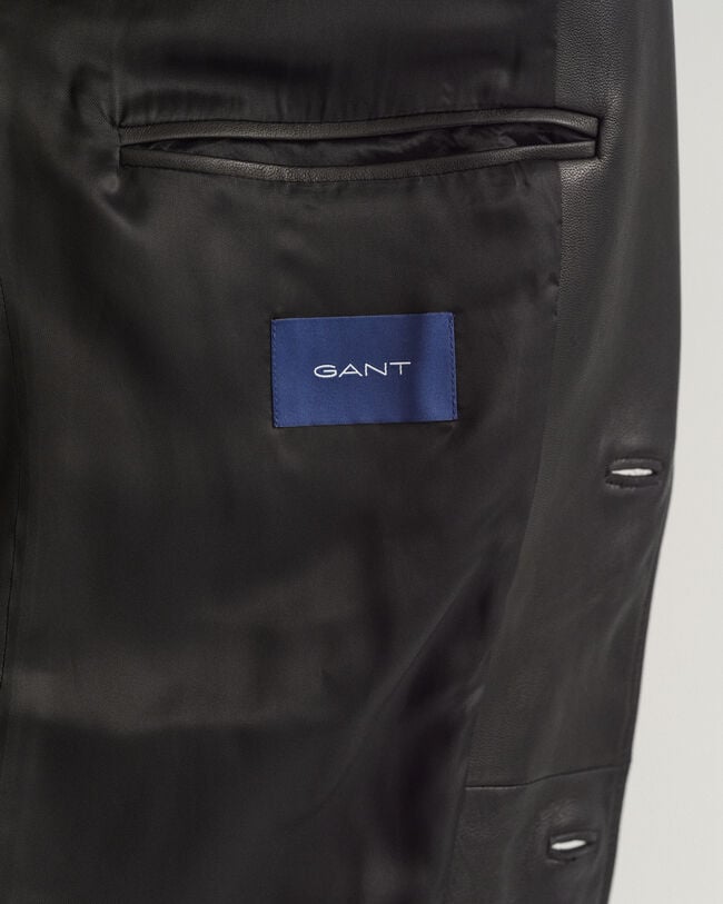 Oversized leren blazer