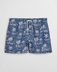 Zwemshort met eilandprint