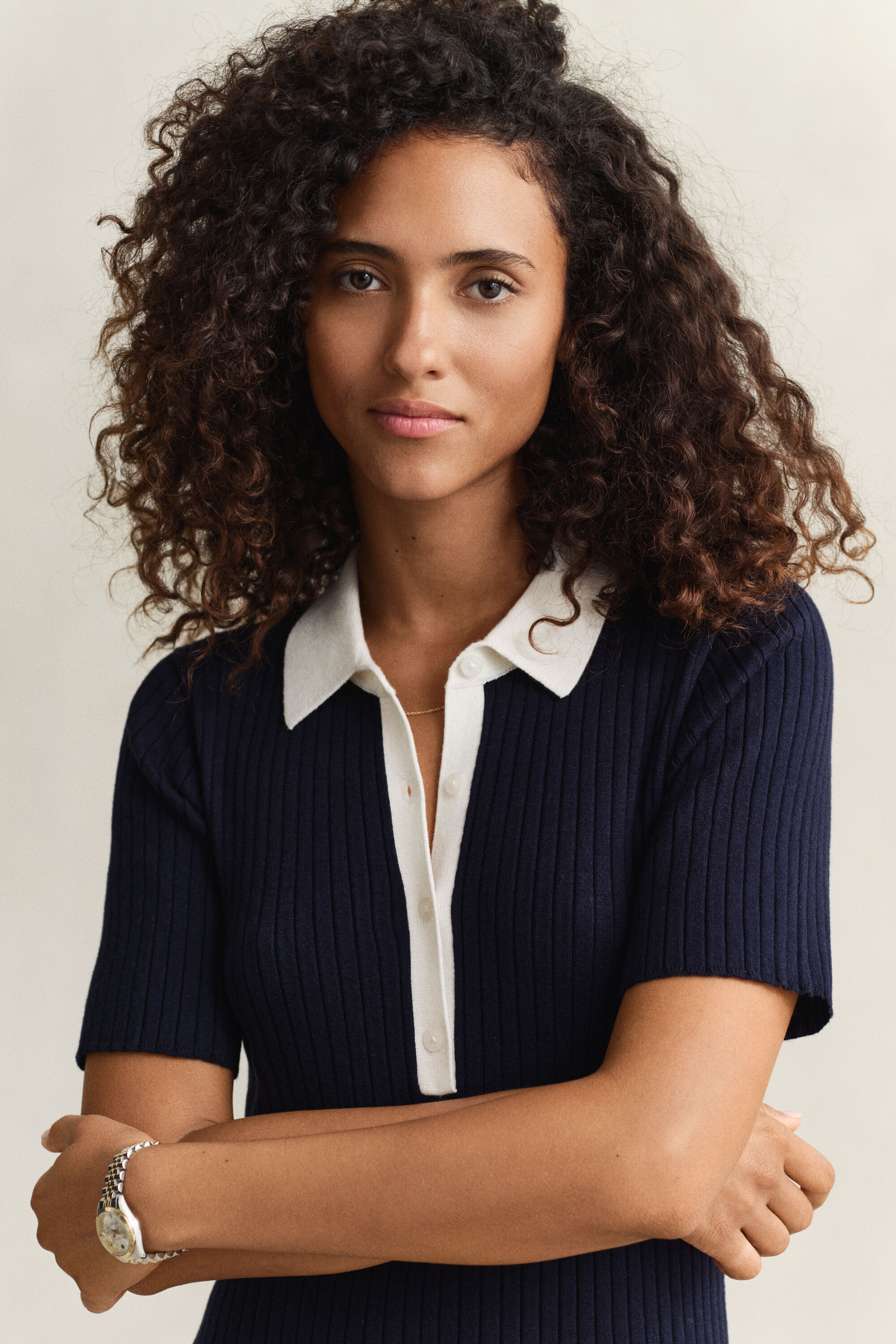 Ribgebreide polojurk