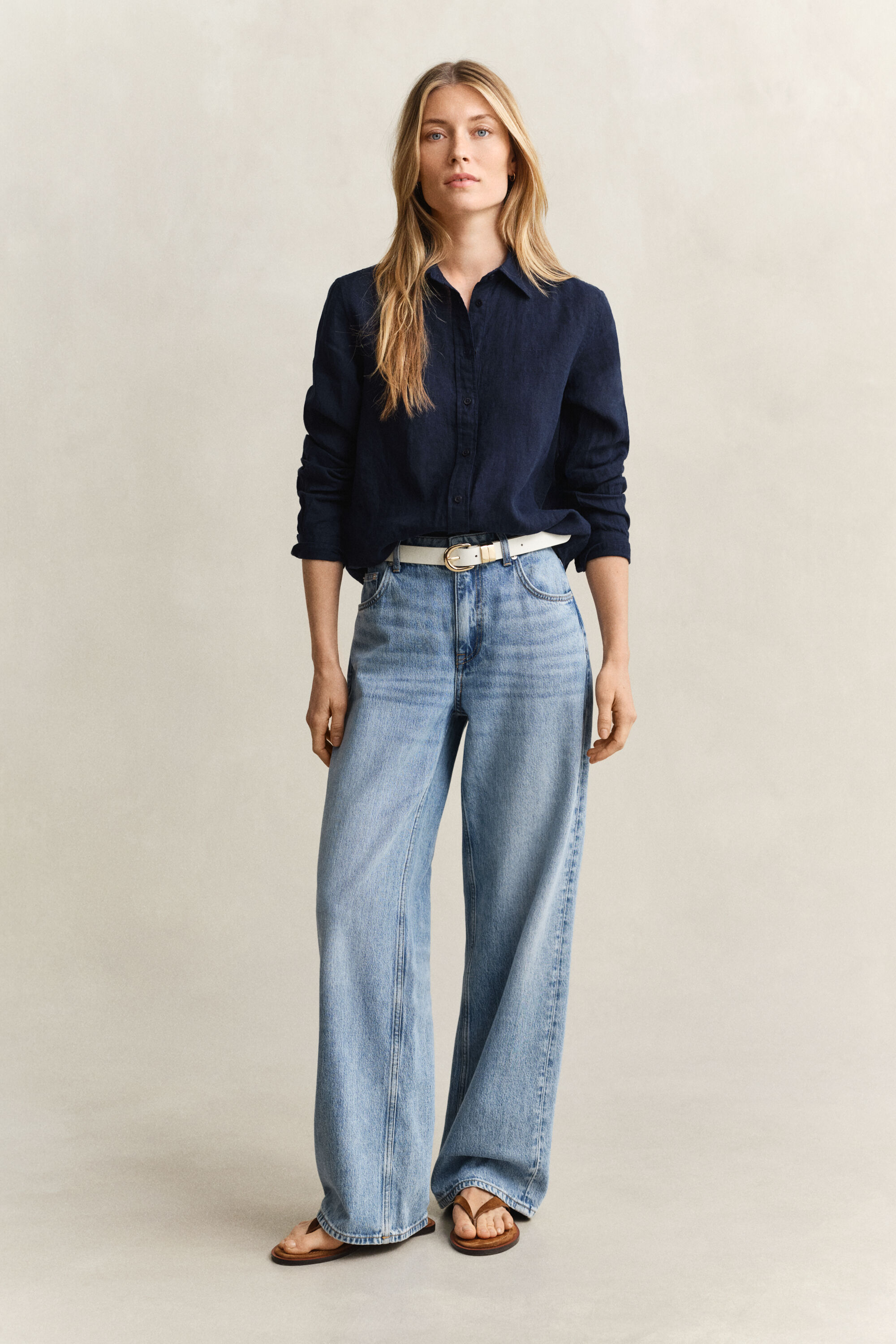 Regular Fit linnen overoverhemd