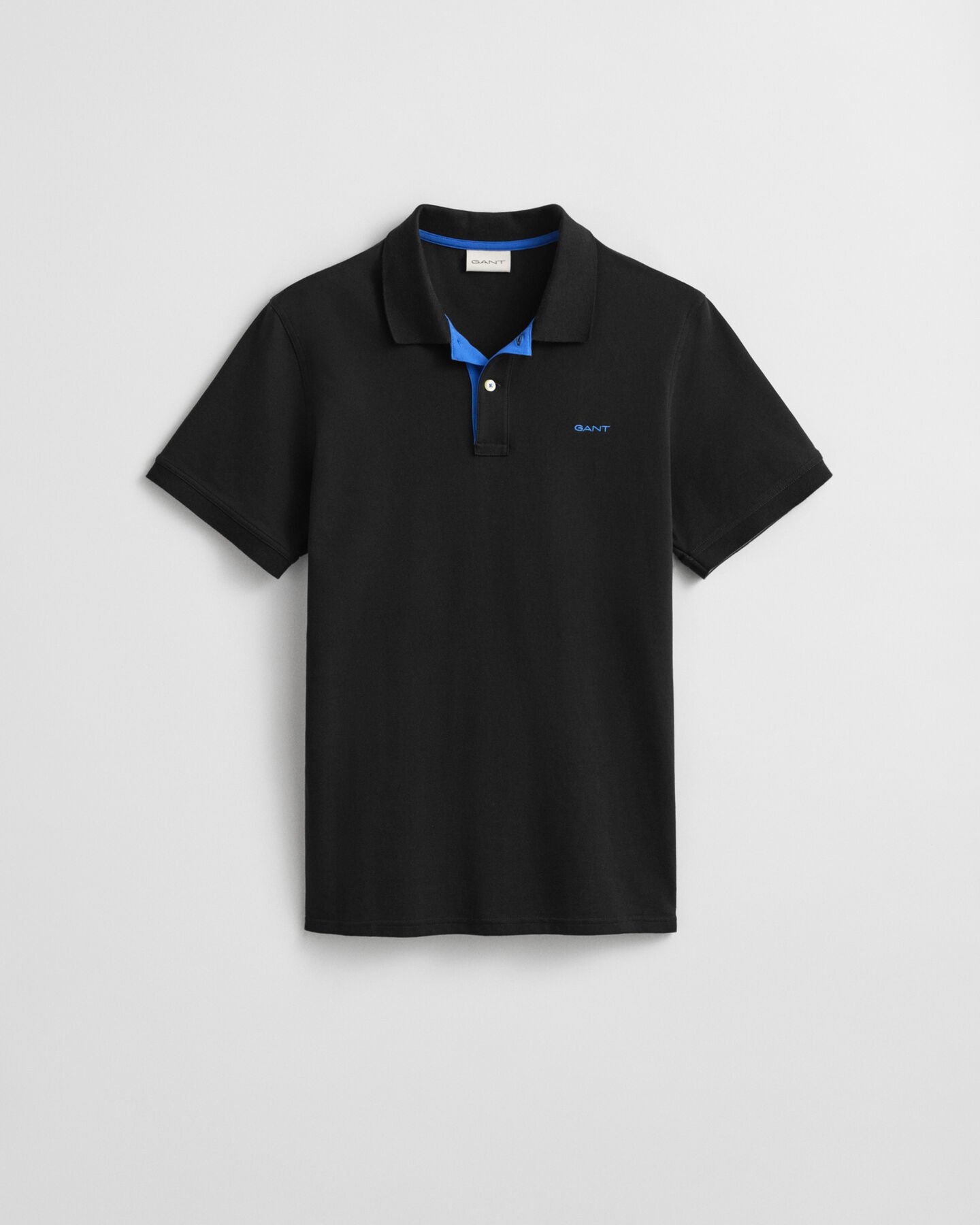 Piqué poloshirt met contrasterend detail