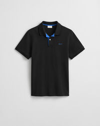 Piqué poloshirt met contrasterend detail
