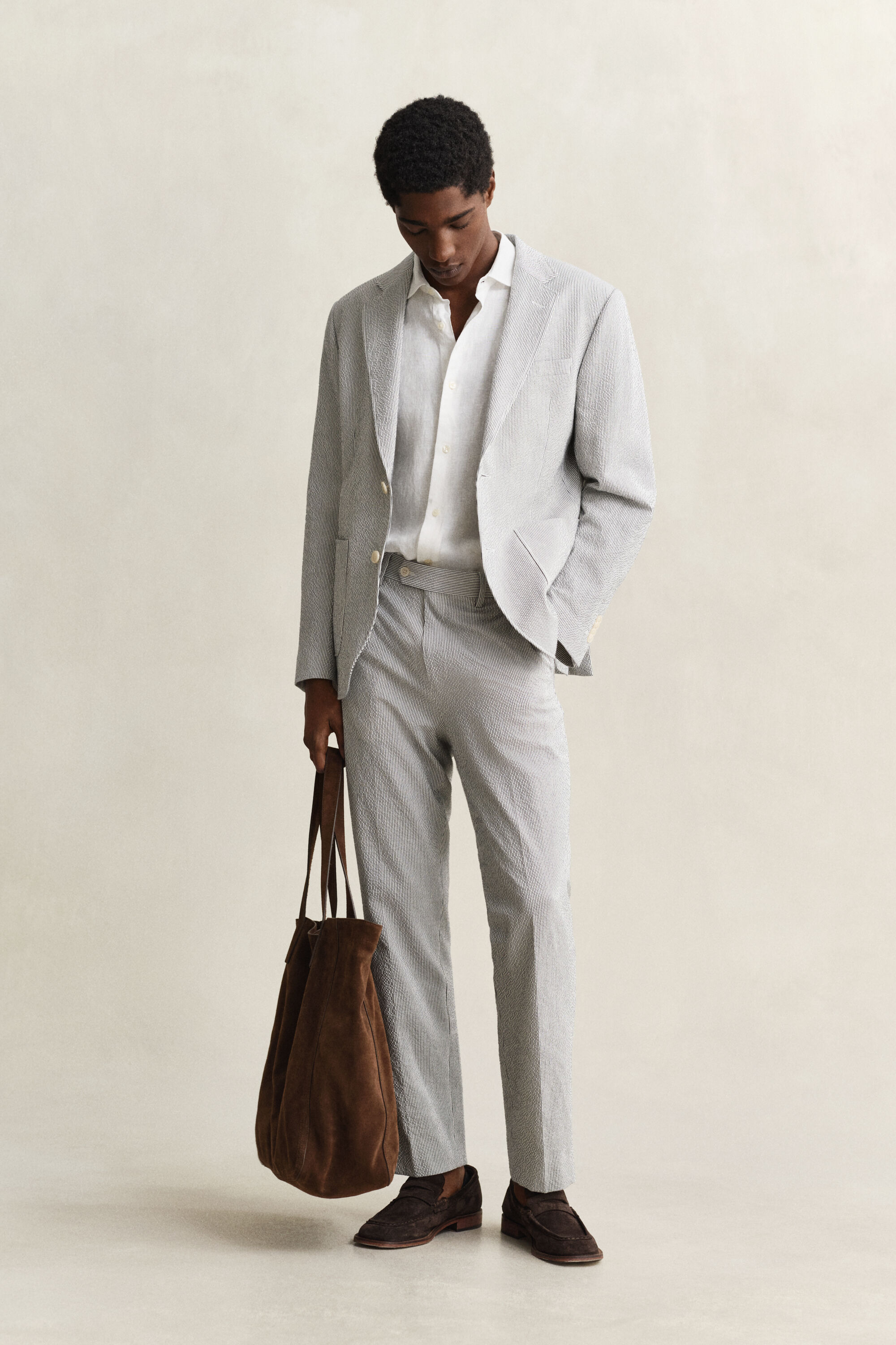 Kostuumjasje van seersucker