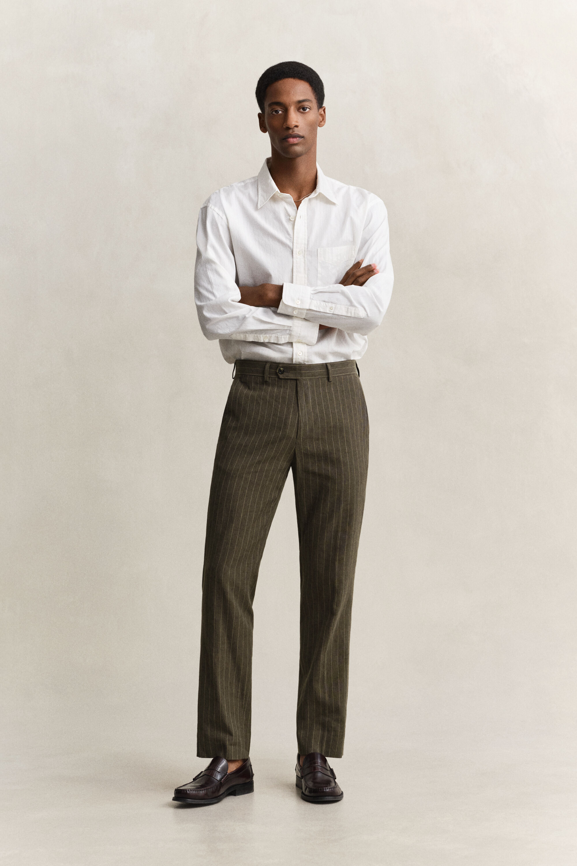 Kostuumbroek met krijtstreep