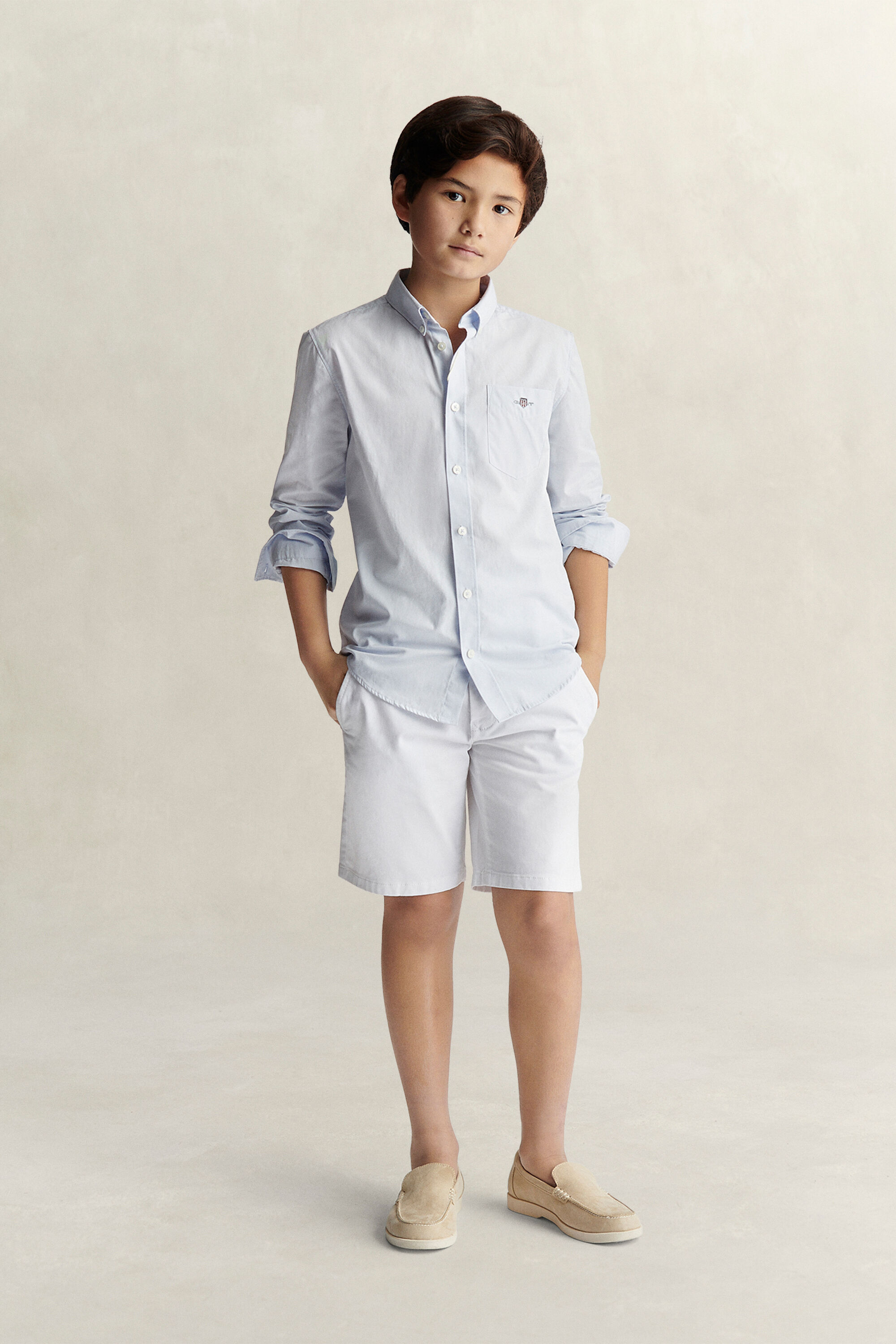 Teen Boys Shield poplin overoverhemd