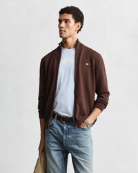 Casual vest van katoen met ritssluiting