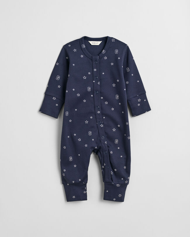 Baby pyjama met sterren- en G-print