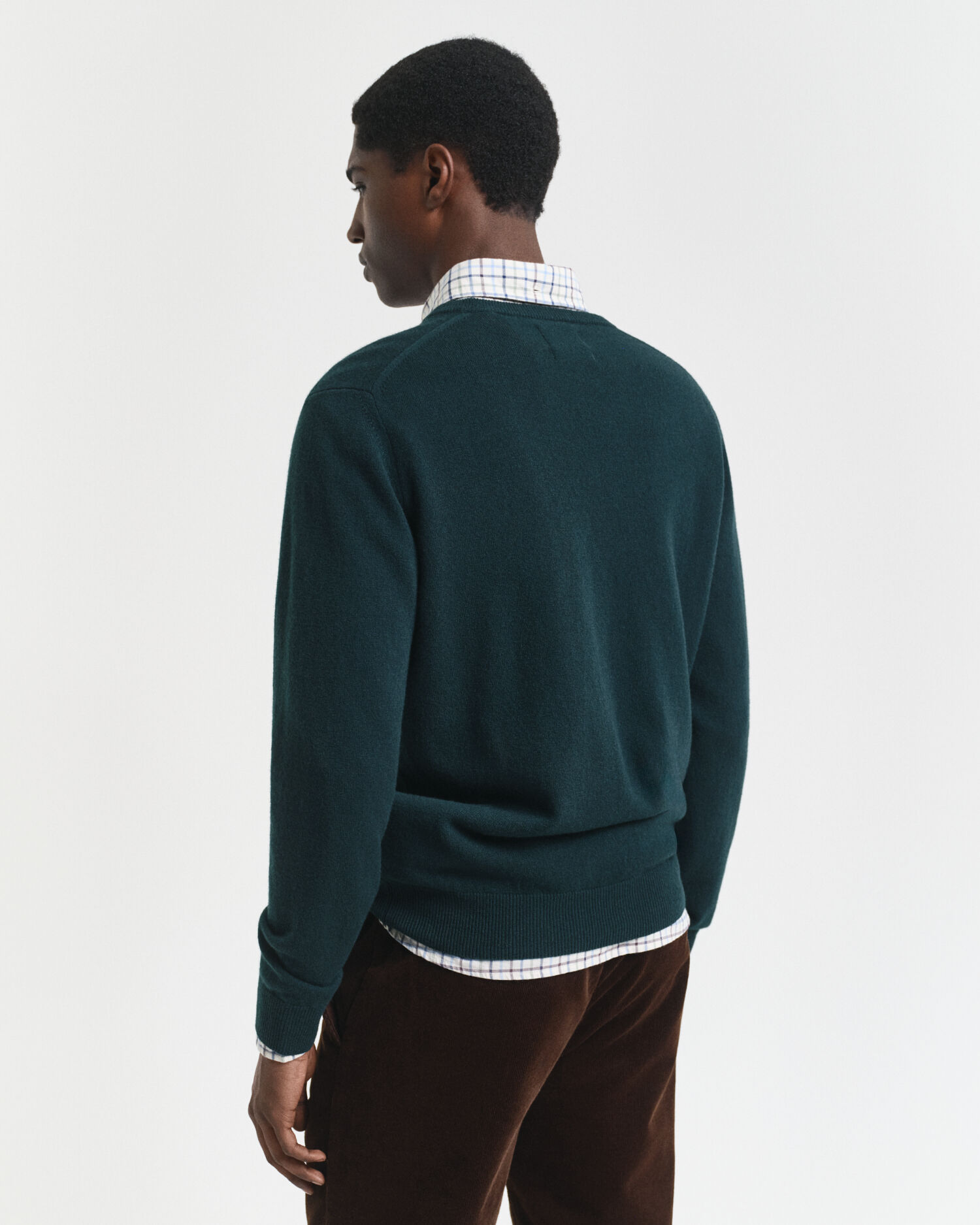 Trui met V-hals van buitengewoon zachte lamswol