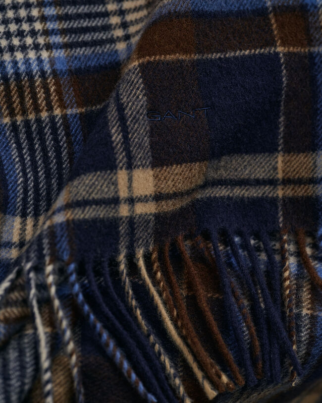 Geweven geruite sjaal