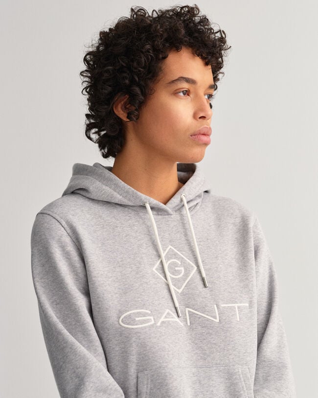 Logo hoodie van sweatstof