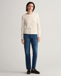 Trui met ronde hals van buitengewoon zachte lamswol