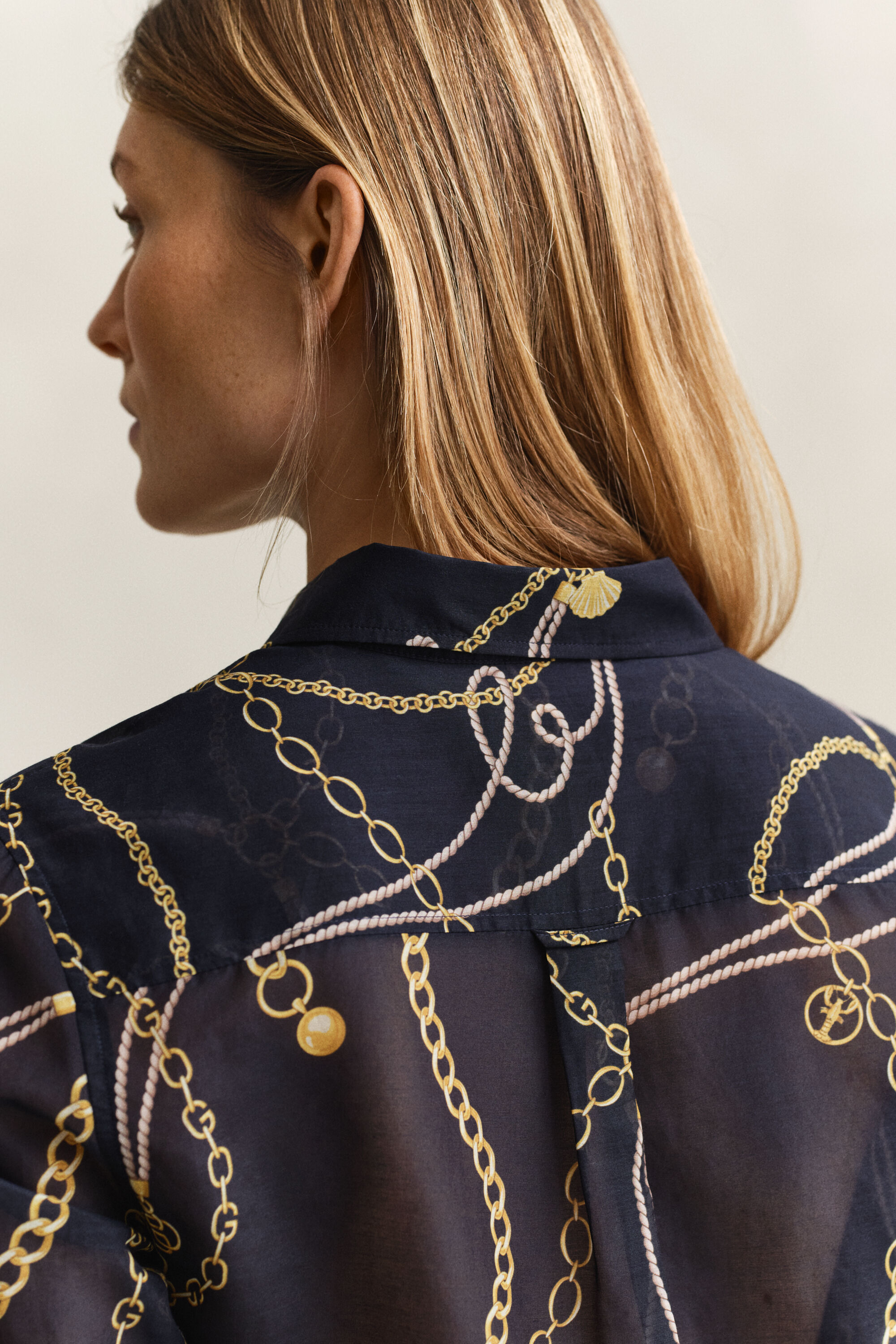 Overoverhemd van katoenzijde