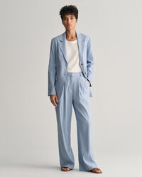 Relaxed Fit getailleerde broek van stretchlinnen