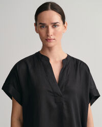 Kaftan met korte mouwen van linnen