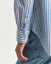 Relaxed Fit Textured overhemd met strepen