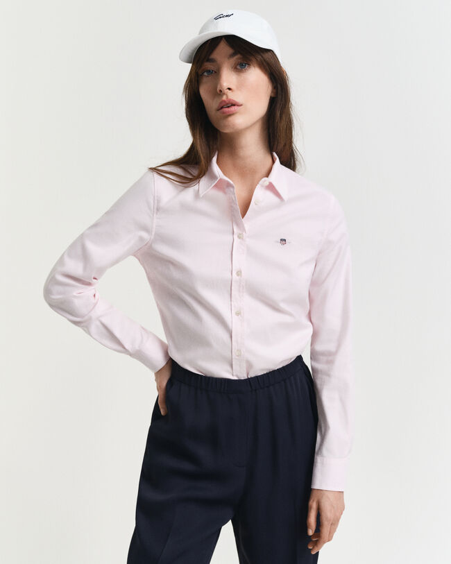 Slim Fit Oxford-overhemd met stretch