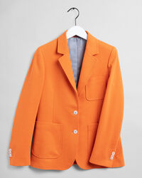 Regular Fit gem&ecirc;leerde jersey blazer