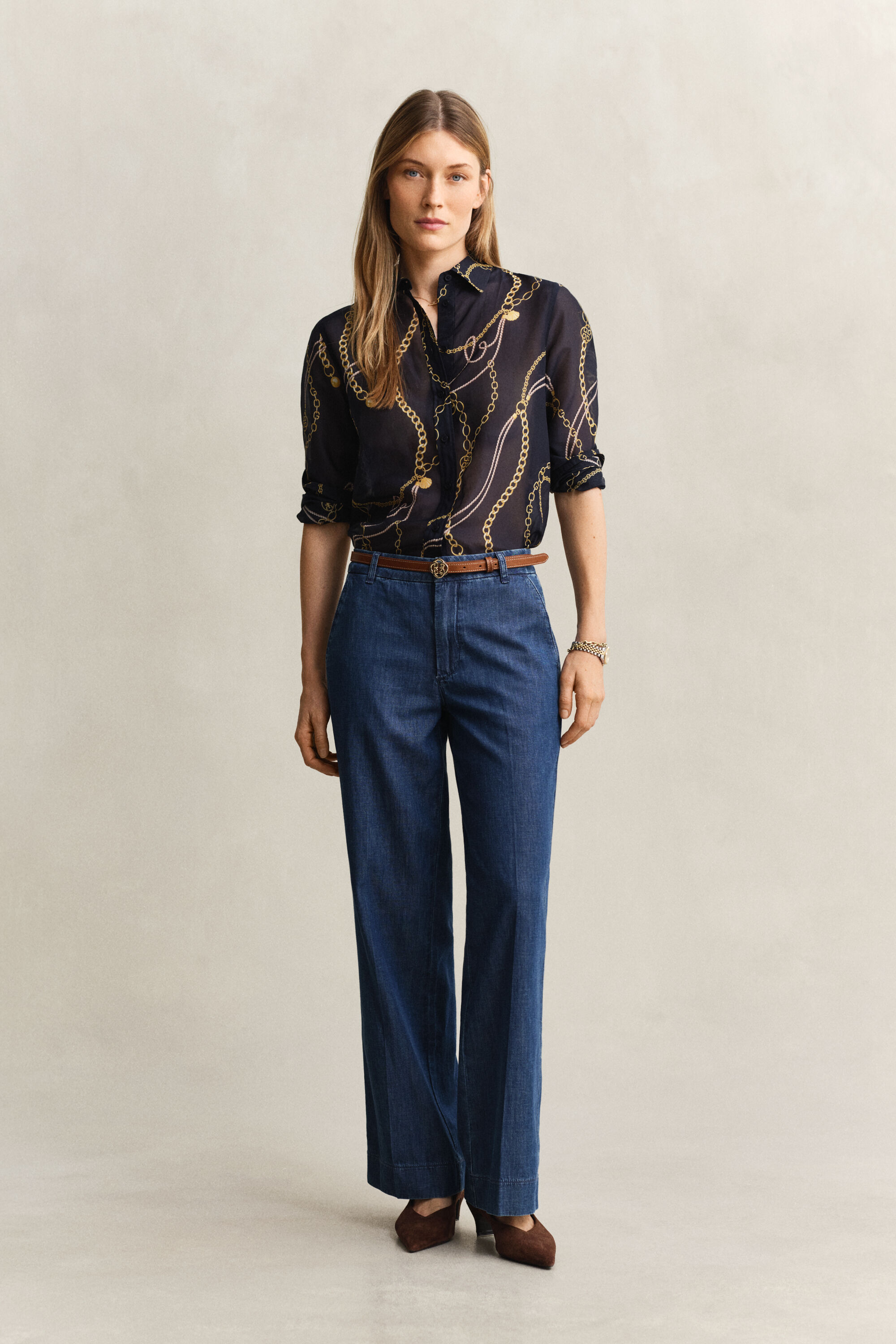 Overoverhemd van katoenzijde