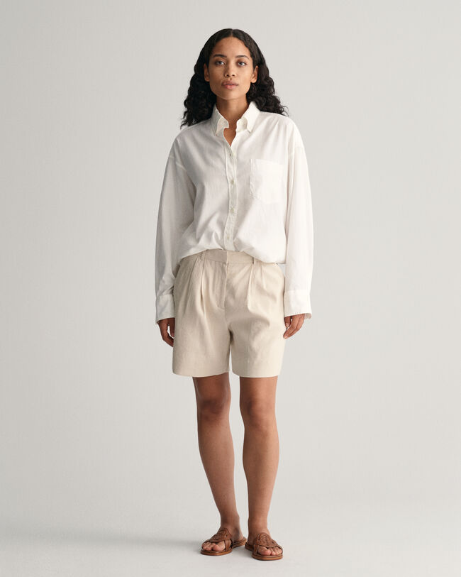 Nette short van stretchlinnen