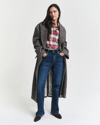 Oversized Fit klassiek Oxford-overhemd met ruitje