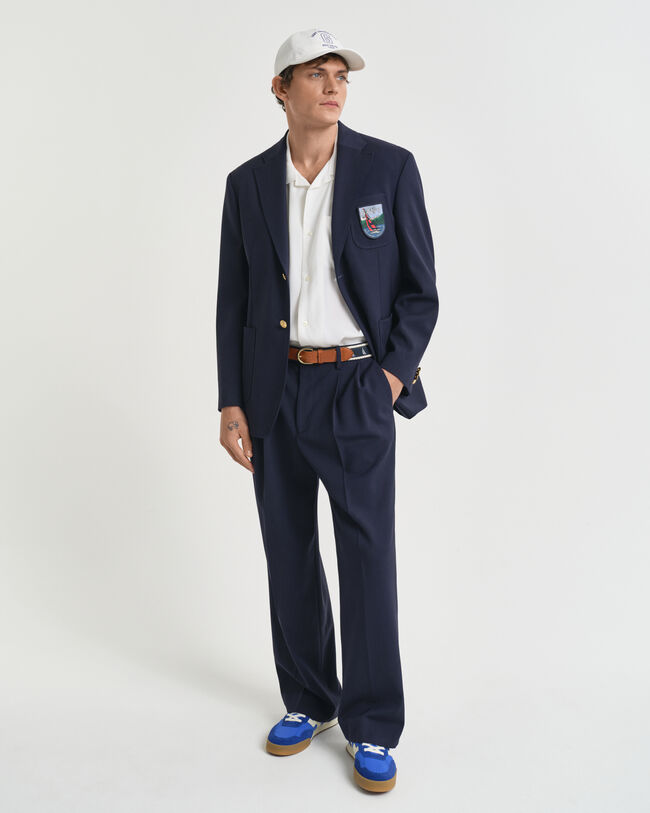 Relaxed Fit Badge Club Blazer