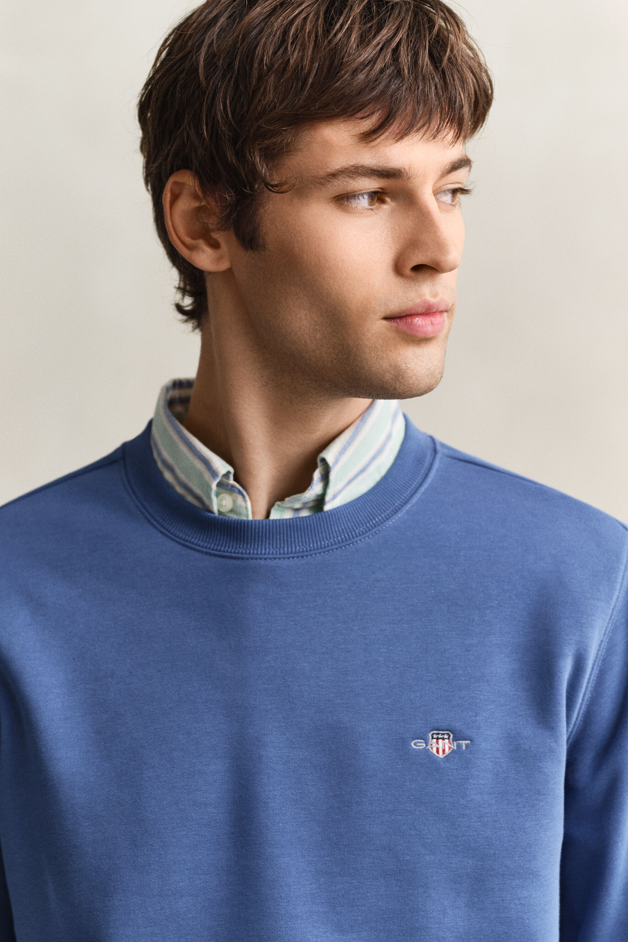 Shield sweatshirt met ronde hals