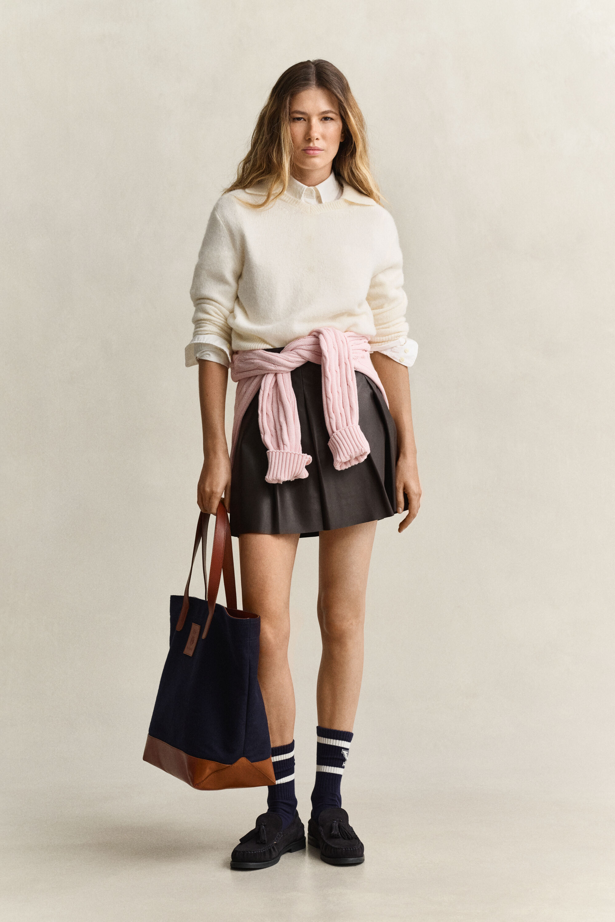 Gant x Yale trui met V-hals