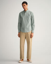 Regular Fit Oxford-overhemd met brede streep