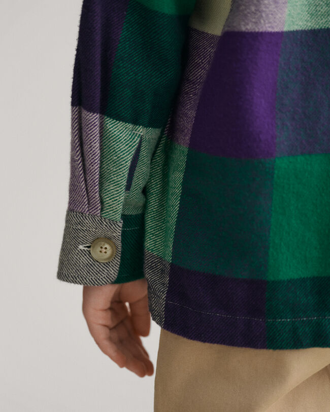 Kids Shield geruit overshirt