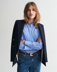 Regular Fit Classic overhemd met strepen van poplin