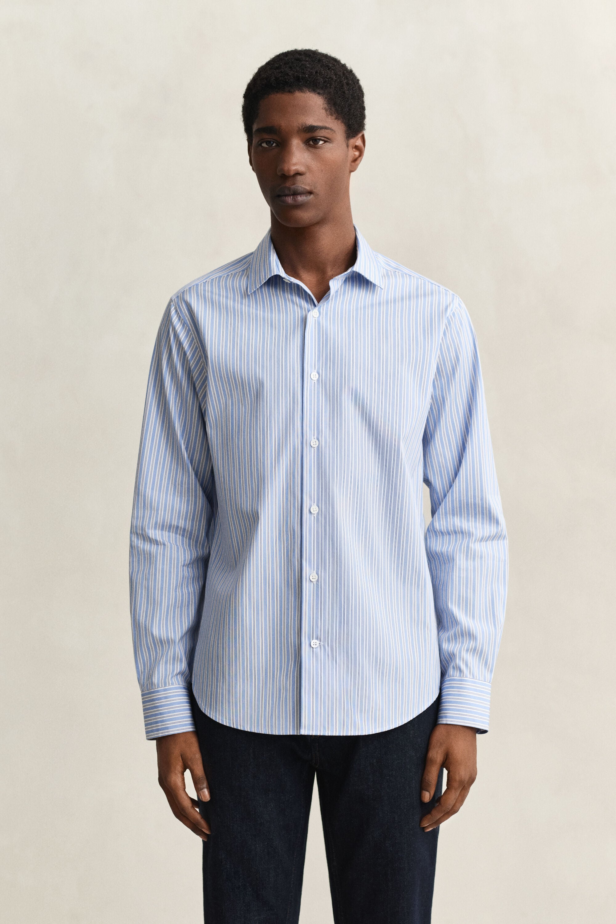Poplin overoverhemdjurk