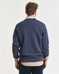 Graphic sweatshirt met ronde hals in collegestijl