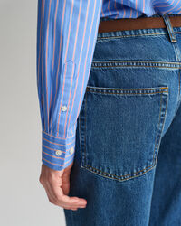 Regular Fit Classic overhemd met strepen van poplin