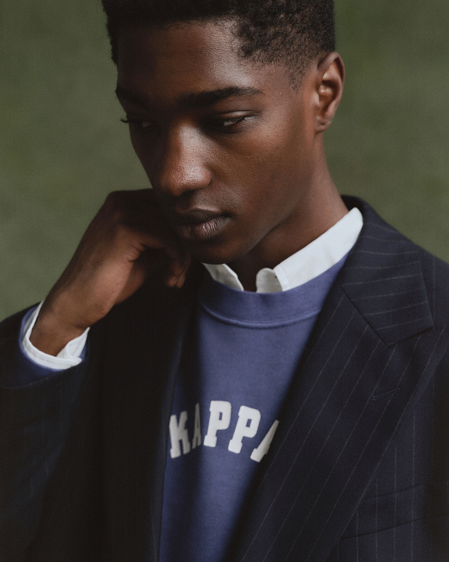 Relaxed Fit Club blazer met krijtstreepje