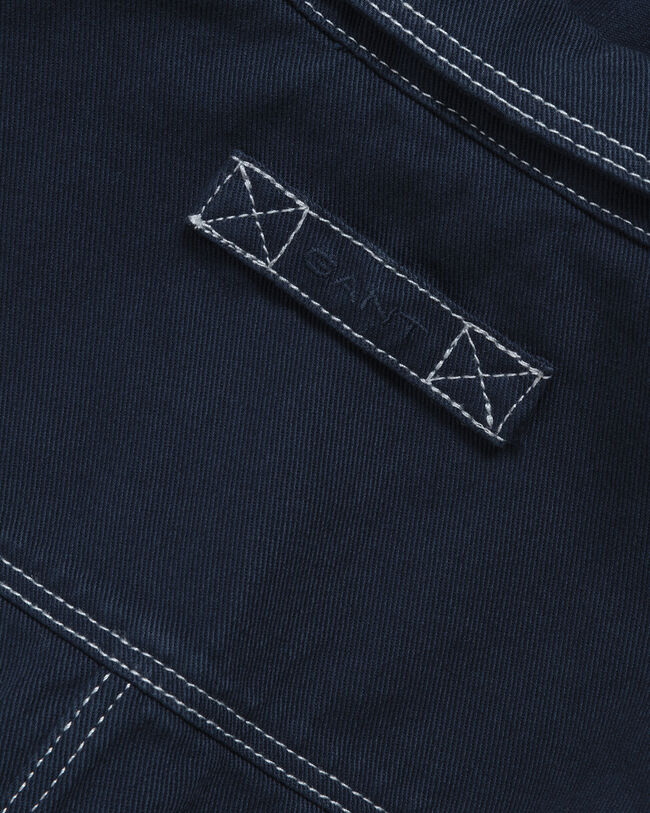 Overshirt van keper van biologisch katoen