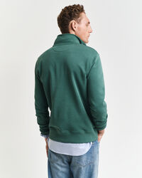 Shield sweatshirt met korte rits