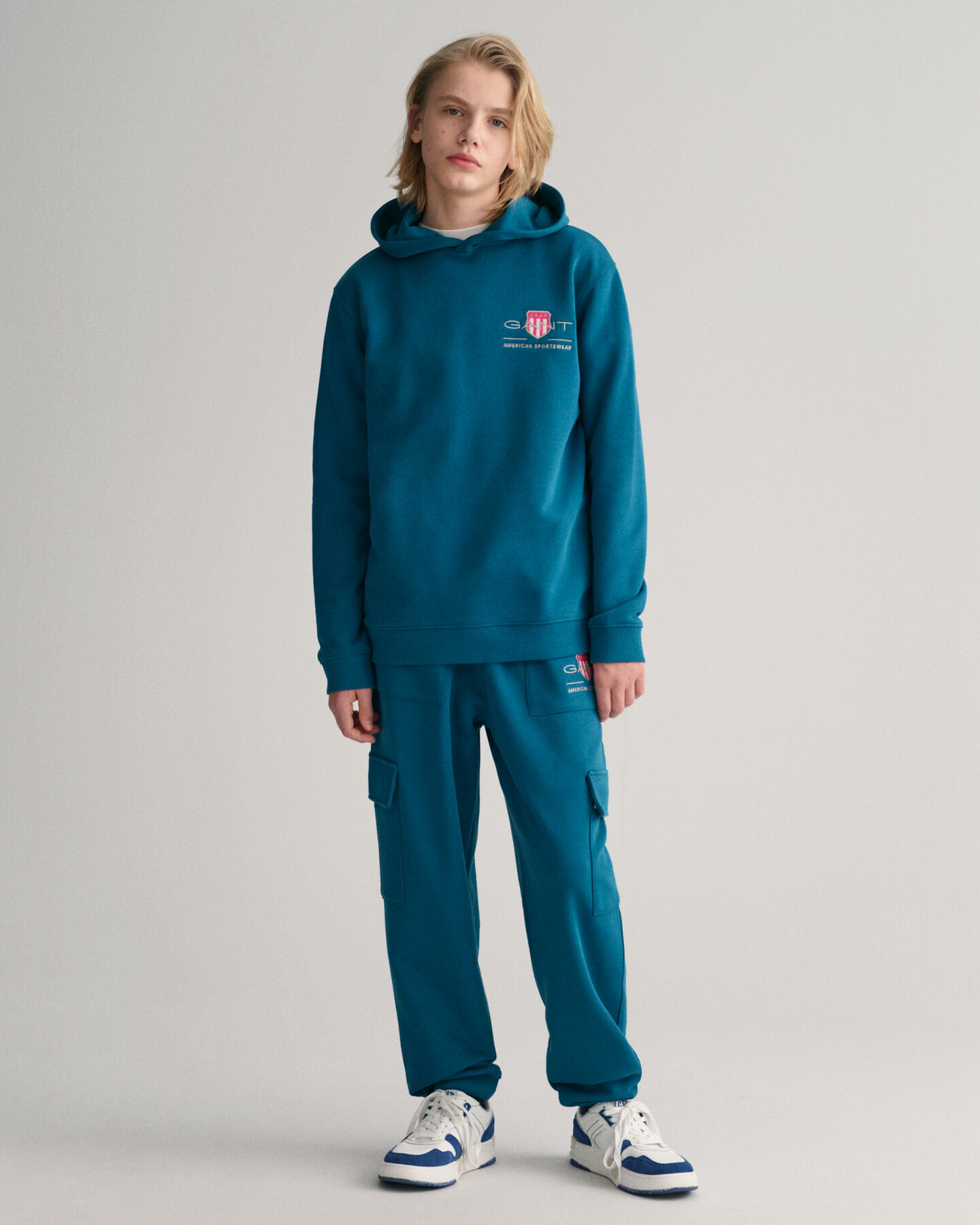 Teen Boys Contrast Shield cargojoggingbroek