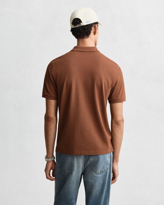 Regular Fit Shield piqué poloshirt