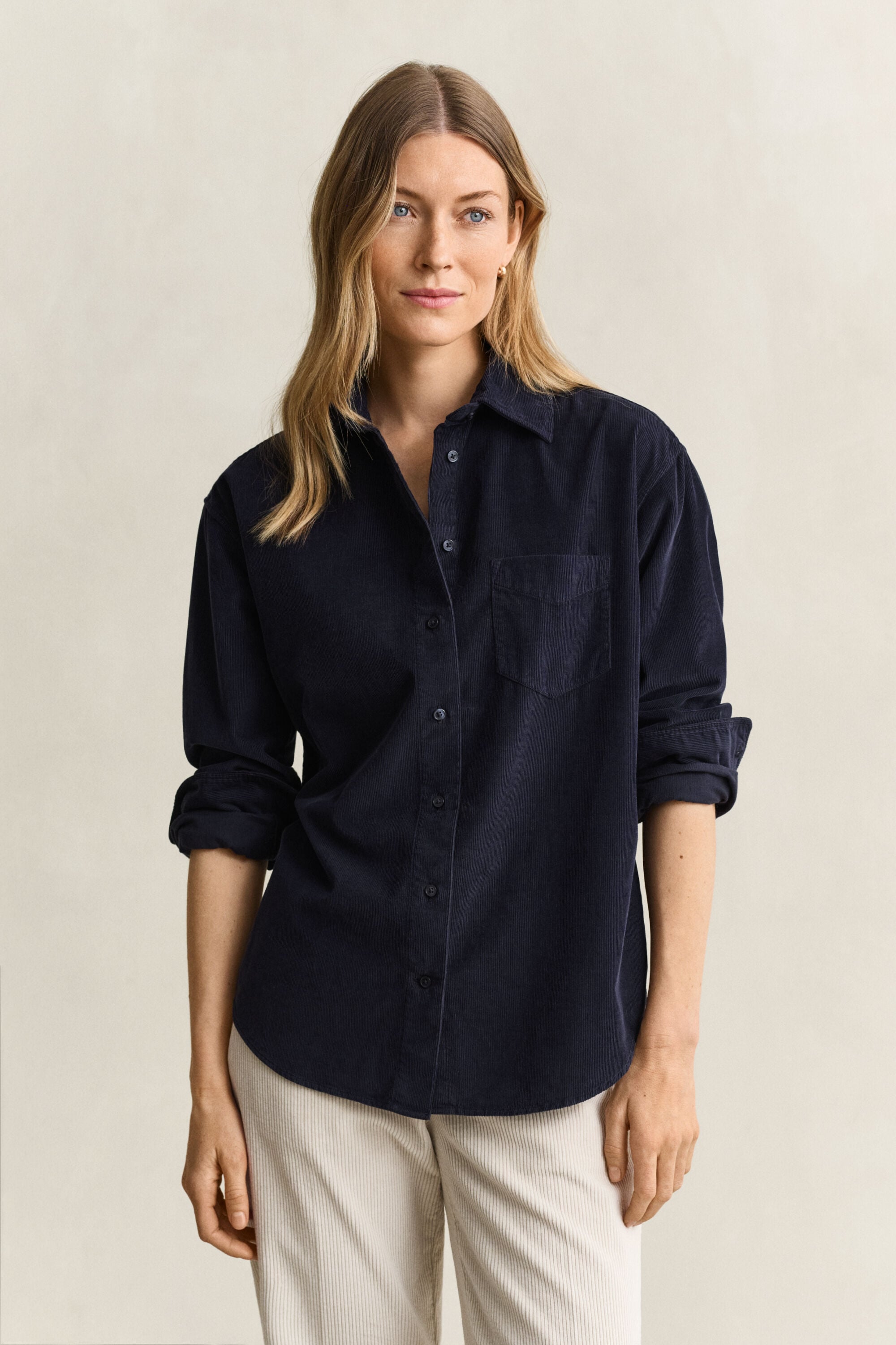 Relaxed corduroy overhemd