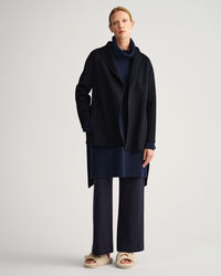 Met de hand gestikte blazer met ceintuur